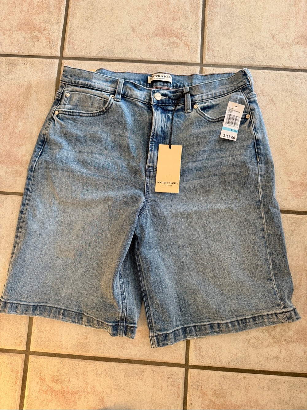 Scotch & Soda size 31 / 12 High Risebdenim Bermuda Shorts